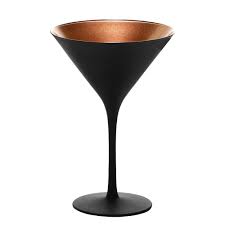 STOLZLE – OLYMPIC COCKTAIL CALICE APERITIVO - SET DA 6 - Nero/Bronzo